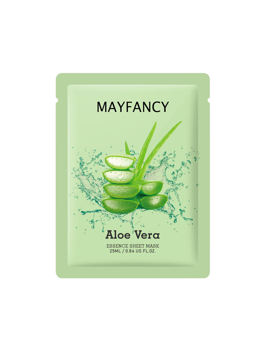 MAYFANCY Natural Beauty Flavors Dưỡng ẩm Aloe Vera Sheet Facial Mask